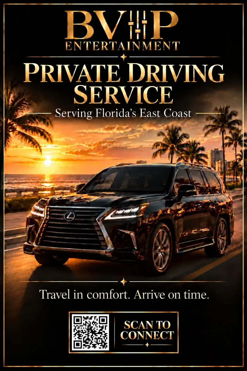 BVIP Private Driving Service serving Florida’s East Coast