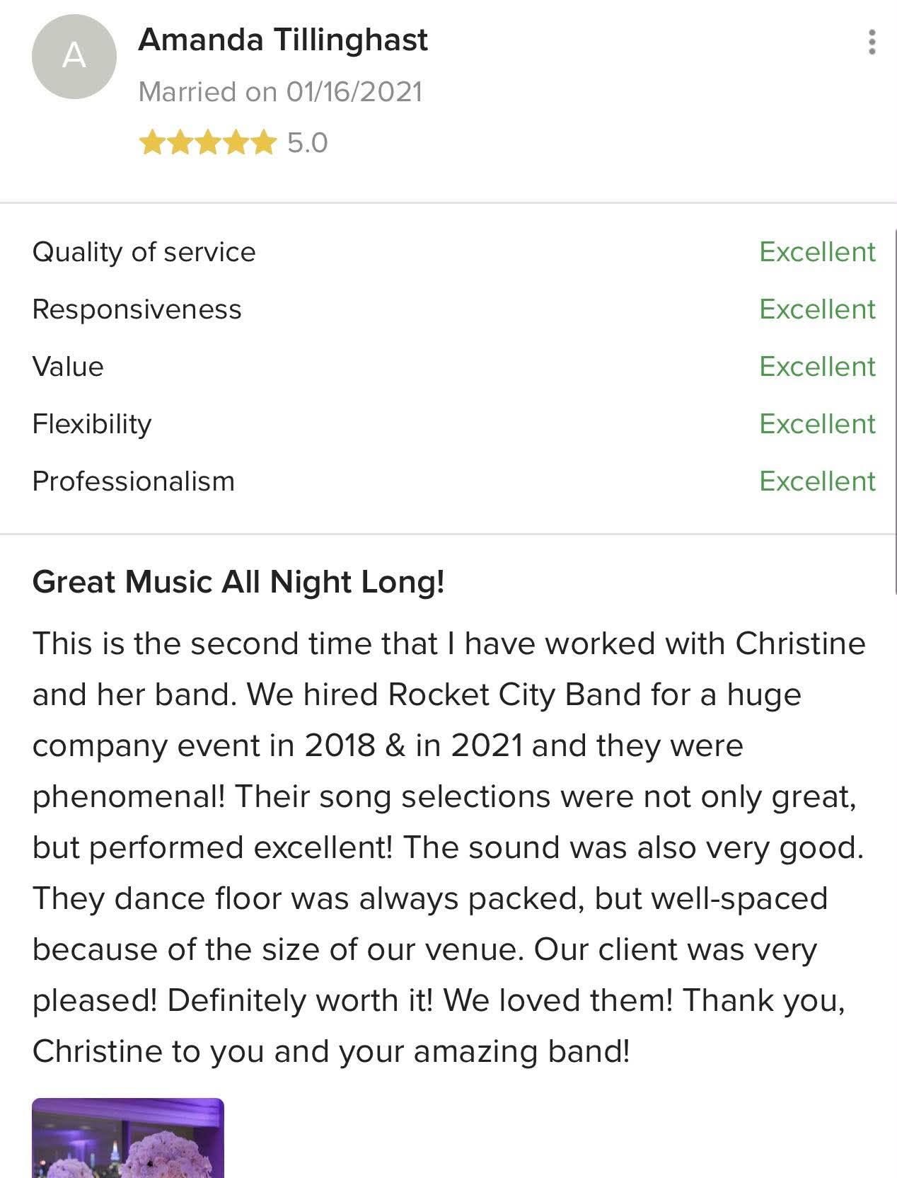 Five-star client review for BVIP Entertainment