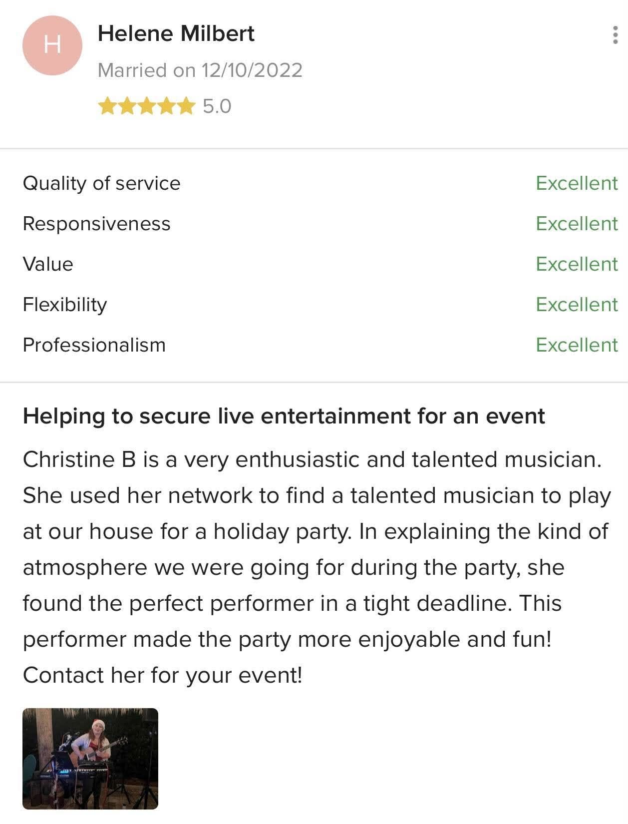 Five-star client review for BVIP Entertainment